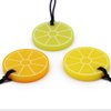 Xtra Tough Lemon Sensory Chew Necklace - Chewing Necklace Teething Necklace Teether Necklace Chew Toys for Kids, Boys or Girls - Teething Toys Designed for Chewing, Autism Sensory Teether Toy (3 Pack)