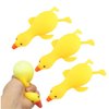 Dhjrefhhd 1Pcs Stress Squeeze Toy Stress Relief Rainbow Duck Hand Fidget Sensory Toy Office Desk Squishy Duck Birthday Goodie Bags Party Favors (Yellow)