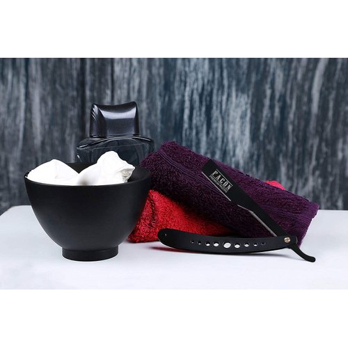 100 BLADES + Facón Professional Adjustable Straight Edge Barber Razor - Salon Quality Cut Throat Shavette