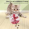 Zerodis Cat Leaky Food Toy Ball,Pet Interactive Slow Feeder Puzzle Ball Cat Treat Dispenser Toys for Bored Cats Relieve Boredom Dog Teeth Grinding Feeding