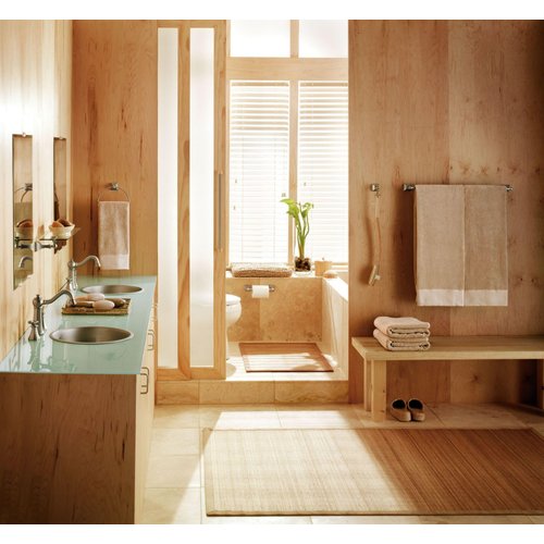 Moen Retreat Brushed Nickel Double Post Pivoting Toilet Paper Holder, Wall Mounted Toilet Roll Holder, DN8308BN