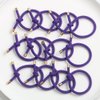Elastic Hair Ties Elastics,Stretch Rubber Bands,Pack of 12,Women Elastic Knotted Hair Rope Ponytail Holders for Women Girls(Purple)