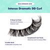 i-ENVY False Lashes Flick'd D-Curl Strip Lashes Volume Bouncy Natural Clear Band Cat Eye Dramatic Trendy Extensions Reusable Eye Lashes (08)