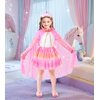 Princess Dress Up, Dress Up Clothes for Girls Princess Toys Set with Princess Capes Princess Shoes Princess Dress Jewelry, Birthday Christmas Gifts for Toddles Girls 3-6 Years