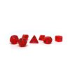 10mm Mini Polyhedral Dice Collection - Includes one D20, D12, D10, D8, D6, D4, and D00 (Watermelon)