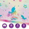WERNNSAI Unicorn Party Tablecloth - 2 Pack Rainbow Unicorn Party Decorations 108'' x 54'' Disposable Table Cover Plastic Table Cloths for Girls Birthday Baby Shower Unicorn Themed Party Supplies