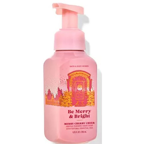 Bath & Body Works Merry Cherry & Bright Gentle Foaming Hand Soap 8.75 oz (Merry Cherry & Bright)