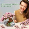 Building Blocks for Adults- Cherry Blossom Tree Building Toys, Bonsai Botanical Collection Toy Building Sets, Plants and Flowers DIY Home Decoration, Gifts for Women Kids (Not Compatible with Lego)