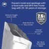 Wallaby MRE Mylar Bag Bundle - 30-pack (7.5 Mil - 6.5 x 8.5’’) Stand-Up Zipper Pouches, 30 Oxygen Absorbers (400cc) - Heat Sealable & Withstand Boiling Water for Long-Term Food Storage & Backpacking