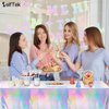 Its Me Hi Im The Birthday Girl Its Me Banner, Glitter Iridescent Popular Birthday Party Decorations Banner With Plastic Table Cloth Disposable 54" x 108", Its A Girl Garland for Party Decorations