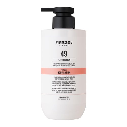 W.Dressroom Moisturizing Body Lotion No.49 Peach Blossom, Perfumed Body Lotion, Moisturizer for S...