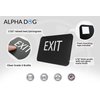 ALPHA DOG ADA SIGNS - Exit Sign with Braille for Business, 3x5 Inch, ADA Compliant, Indoor or Outdoor, Easy Installation, Made in the USA, Black
