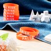 12 Pcs Fall Risk Bracelet Emergency Alert Wristband for Elderly Patient Wristbands Fall Risk Silicone Wristbands Rubber Bracelets for Men Women Kids Old People Gifts, Orange