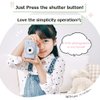 Kids Camera Pint Kids Clover Kids Camera, Christmas Birthday Gifts for Girls and Boys, Toy Camera, 32GB Card, 155g, Videos, Music, Games, 6ys+ (Clover_Pale Purple)