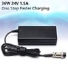 24V 1.5A 36W Electric Scooter E100 E200 E300 Battery Charger Standard 3-Prong Inline for Razor E100 E200 E300 E125 E150 E500 E175 PR200,MX350 E225S E325S, Pocket Mod, Sports Mod, and Dirt Quad
