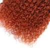 Ginger Kinky Curly Bundles Human Hair Color 350 Bundles Human Hair Orange Curly Hair Bundles Double Weft Remy Hair Wet and Wavy Bundles Soft and Silky for Black Women (16 18 20 inch,3 Bundles)