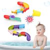 taseyok Toddler Bath Toys, Baby Bathtub Toys Ball Slide Track, DIY Shower Toys with Suction Cups, Christmas Birthday Gift for Kids Bath Fun for Ages 3 4 5 6 7