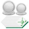 durony 88 Pieces Golf Disposable Tableware Set Golf Paper Plates and Napkins 7 Inch and 9 Inch Golf Dessert Plates for Sports Theme Birthday Decoration Party Supplies