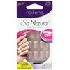 Nailene So Natural Short Artificial Nails, French Pink – Fake Nail Kit with 28 Nails (12 Sizes) and Nail Glue Included – Designed for Comfort & Natural Look – False Nails with up to 7 Days of Wear