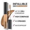 2PC Foundation Makeup&Liquid Concealer,Naturally Liquid Foundation,Full Coverage Mattle Oil-Control Concealer,Multi-Use Makeup Concealer for Acne,Dark Circles(A101+101, 30ml+3ml)