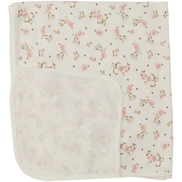 Little Me baby girls nursery swaddling blankets, Vintage Rose, One Size US