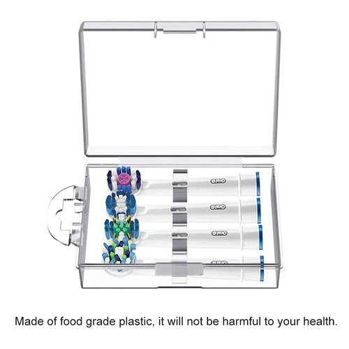 Nincha Electric Toothbrush Head Storage Case + 4 PCS Toothbrush Head Covers for Oral B
