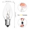 OHLGT Salt Lamp Cord Replacement 1 Pack with Dimmer Switch 5 feet Lamp Cord and 6-Pack Halogen Salt Lamp Bulbs(15 Watts)