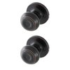 Honeywell Safes & Door Locks - Classic Passage Door Knob Interior - Ideal for Closets, Hallways & Non-Locking Bedroom Door Knobs with Easy Installation - ‎5.25"L x 2.75"W - Oil Rubbed Bronze - 8101403