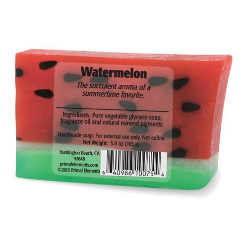 Primal Elements Bar Soap in Shrink Wrap, Watermelon, 6 Ounce
