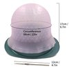 Losaria Highlighting Cap with Holes already in Silicone Reusable Highlighting Cap Hair Dye Cap with Holes Tipping Caps Hair Salon Hairdressing Highlight Cap and Hook Kit (Purple)