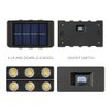 Solar Fence Light Outdoor Lights Solar Powered LED Wall Lamp Waterproof for Deck Step Patio Landscape Lighting (White 6 Pack)
