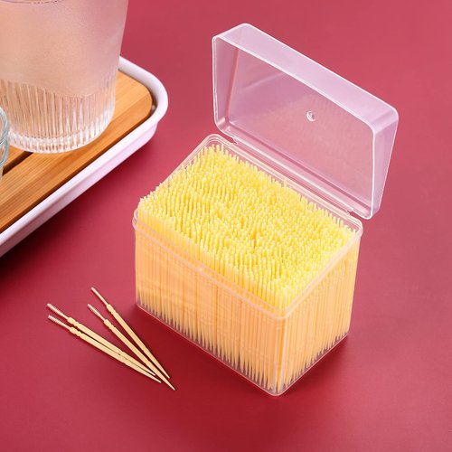 EXCEART 1000pcs Disposable Interdental Brushes Portable Plastic Toothpicks Oral Hygiene Cleaner Stick Oral Gingival Dental Toothpicks Dental Flosser Pick (Random Color)