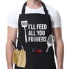 Miracu Funny Apron for Men Women - Funny Dad Gifts, Funny Gifts for Men Mom - Mothers Day, Fathers Day, Birthday Gifts for Dad Brother Boyfriend - Cool Cooking BBQ Grilling Aprons for Men, Chef Gifts