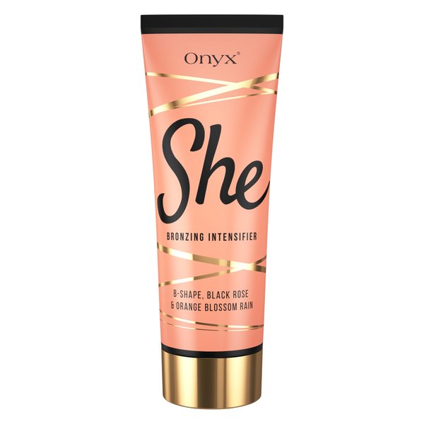 Onyx She Tanning Lotion for Tanning Beds - Indoor Tanning Bed Lotion with Bronzer & Accelerator, Moisturizing & Conditioning Lotion for Women, Soothing, Bronzing Intensifier for Fair Skin