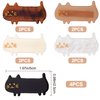 HINZIC 12Pcs 2 inch Cat Hair Clips Cute Small Snap Barrettes Acrylic Resin Sweet Claw Hairpins Accessories for Craft Thick Hair Women Teen Girls Black White Dark-Brown Light-Brown Beige