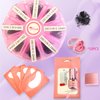 BTLLSSH 800Pcs Loose Cluster Lashes 0.31-0.63INCH Lash Clusters DIY Eyelash Extensions c curl cat eye false eyelashes & adhesives Mega Volume Individual Lashes Eyelash Clusters Extensions(20D 0.05C)