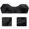 Mekupeu Eyelash Extension Velvet Lash Pillow Beauty Salon Memory Foam Neck Pillow for Lash Extension Grafting Make Up (Black)