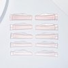 Troocolor Lash Lift Pads, 10Pcs Reusable Soft Lash Lift Shield Gluelree for Lash Lift Kit Self-Adhesive Ancillary Eyelash Curler