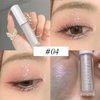 Sparkle Liquid Eyeshadow Kit 2 Colors Quickly Drying Glitter Liquid Eyeshadow Makeup Shimmer Liquid Eyeliner Waterproof Long Lasting Shiny Sequins Chunky Eye Shadow for Face & Body(#02#04)