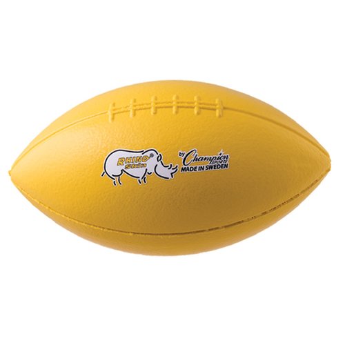 Champion Sports 10.5 Inch Rhino Skin Molded Foam Football, Yellow