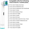 Replacement Toothbrush Heads Compatible with Oral-B Braun,8 Pack Professional Electric Brush Heads for Oral B Replacement Heads Refill Pro 500/1000/1500/3000/3757/5000/7000/7500/8000
