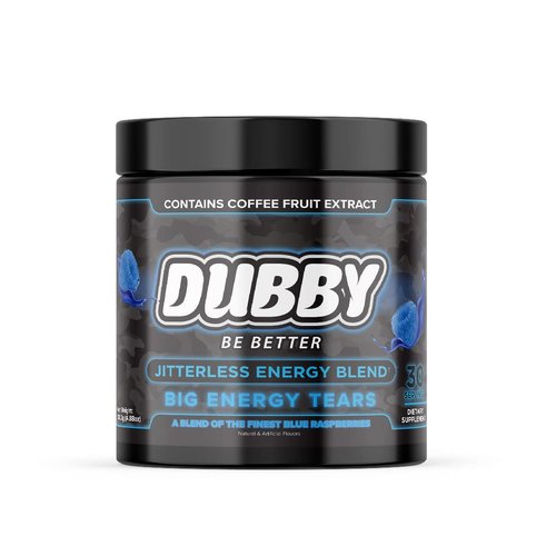 Dubby - Gamer Energy Drink Powder for Gaming - Sugar Free Energy Drinks, Nootropics Jitter-Free Natural Energy Powder, Blue Razz Raspberry Flavor, 30 Serving, 5.61 Ounces (Blue Razz)