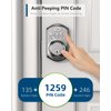TEEHO TE001 Keyless Entry Door Lock with Keypad - Smart Deadbolt Lock for Front Door with 2 Keys - Auto Lock - Easy Installation - Satin Nickel