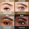 Vevivia Eyebrow Pen & Eyebrow Gel - Eyebrow Pencil Magical 2-in-1 Dual-Ended Brow Pencil with Micro-4 Tip Applicator and Brow Gel Clear, Eyebrow Makeup for Fuller Eyebrows, Stay on All Day, Drak Brown