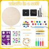AluAbi 2 Pack DIY Clock Kit - Make Your Own Clock, Wooden Painting Kit DIY Arts & Crafts Activity Christmas Birthday Gift for Kids Girls Age 6 7 8 9 10 Year Old