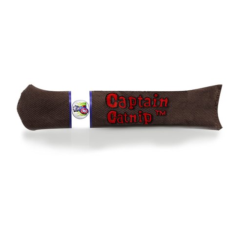 Captain Catnip Kicker Cat Toy, Filled with Organic Catnip, Kitten Interactive, Fun Playing Kick Stick for Indoor Cats