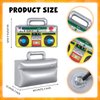 Inflatable Phone and Inflatable Radio Boombox,80s 90s Party Decorations,Hip Hop Party Decoration,Music Themed Party Decorations,Rappers B-Boys Costume Accessory for disco Retro Theme party Decorations