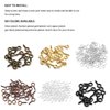 Linsoir Beads 7X14mm Screw Eye Pins for Jewelry Making Eyepins Hook Eyelets Screw Threaded Gold Tone Clasps Hooks for DIY Jewelry Making 200 pcs/lot