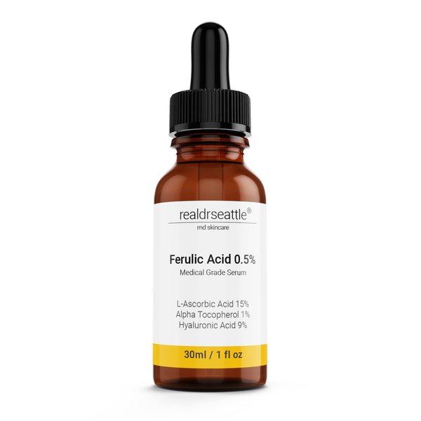 Ferulic Acid Serum Skin Care 20% Vitamin C Hyaluronic Acid Serum + CE Ferulic Acid - Potent Anti Aging, Anti Wrinkle