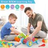 MOONTOY STEM Toys for 3 4 5 6 7 8+ Year Old Boy Valentines Birthday Gift Toddler 3-5 Block Stem Kits Building Toys for Kids Ages 4-8 5-7 6-8 4-6 8-12 Erector Set Educational Creative Activities 118pcs